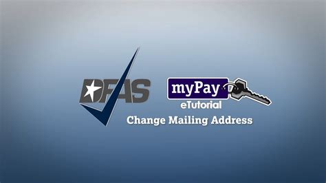 myapy|DFAS myPay: How to Change Your Mailing (Correspondence) .